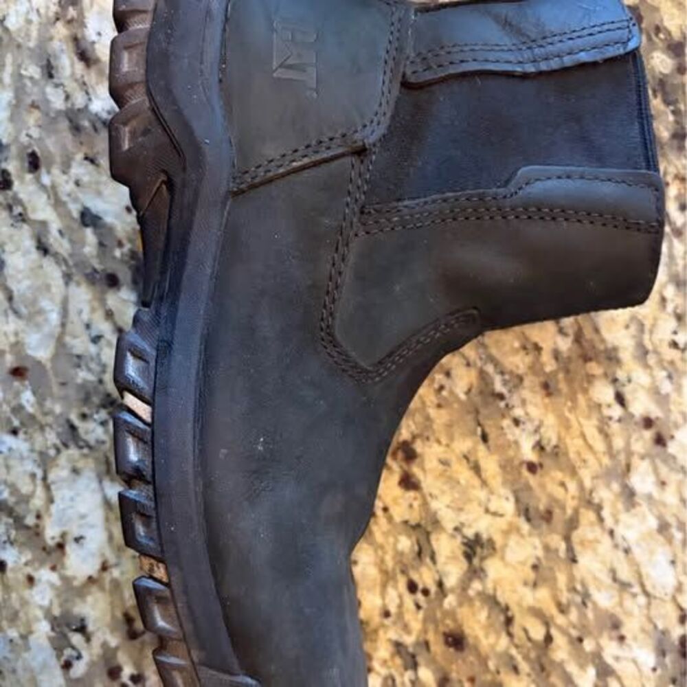 Cat “Abbey” Women’s Steel Toe Slip On Boots